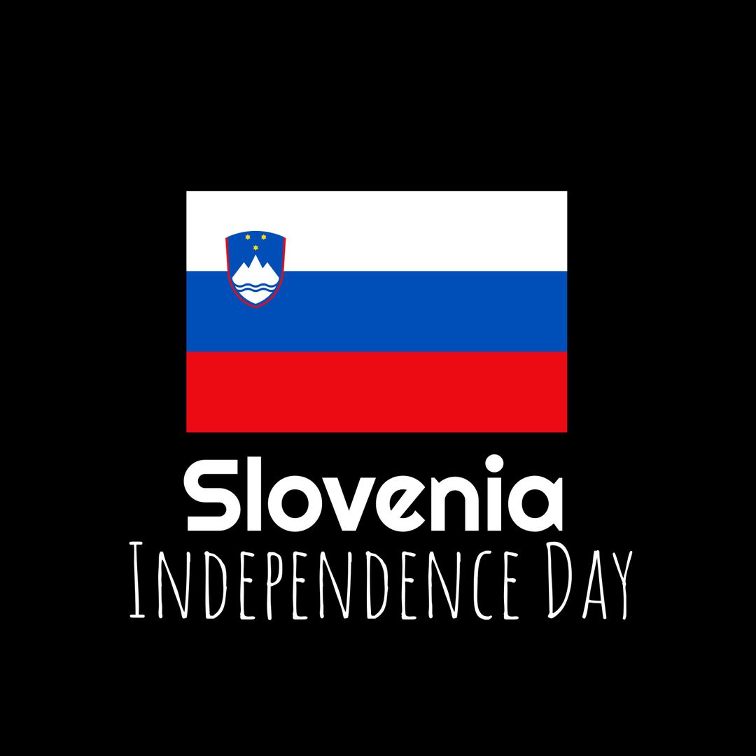 Slovenia Independence Day National Flag Design