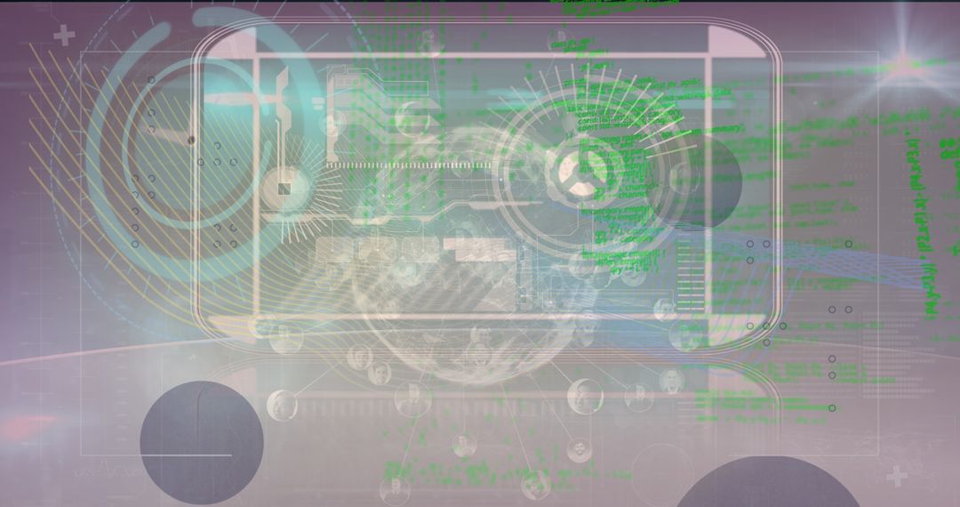 Digital Interface with Global Clock and Data Streams - Free Images, Stock Photos and Pictures on Pikwizard.com