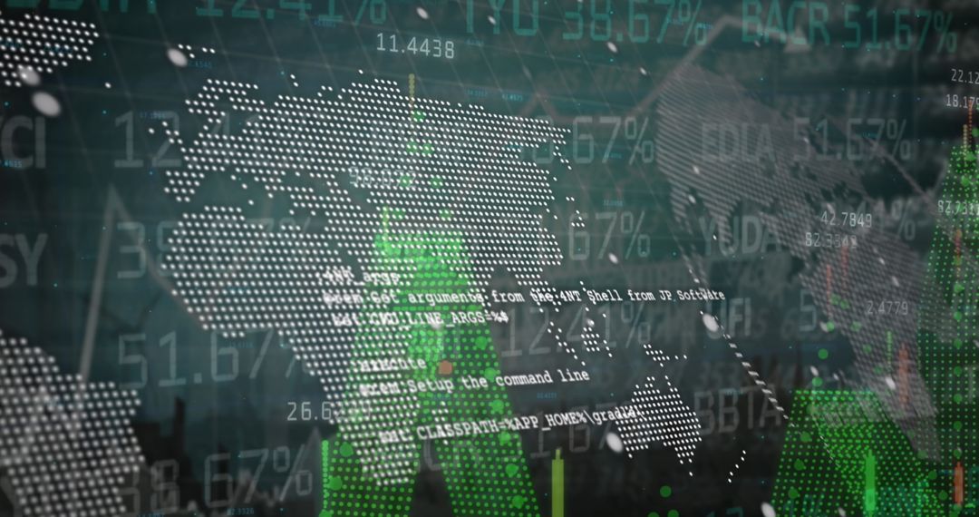 Global Financial Data Visualization with Interactive Map and Charts