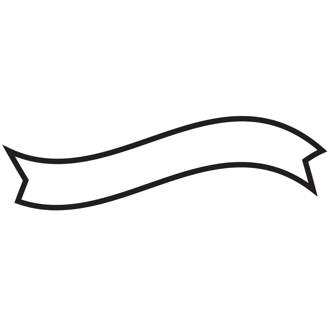 White Ribbon with Blank Copy Space on Transparent Background