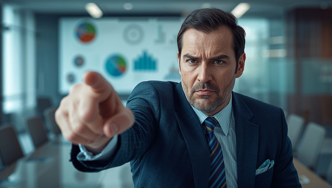 Confident Executive Engaging with Team during Meeting in Modern Boardroom