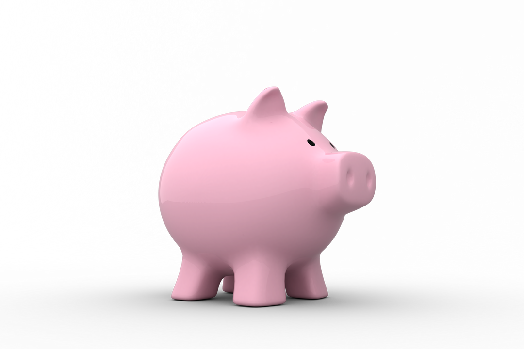 Pink Piggy Bank On Transparent Background Financial Illustration - Download Free Stock Images Pikwizard.com