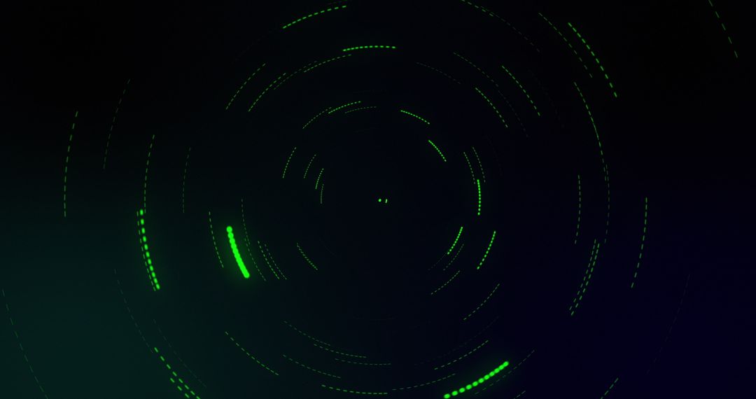 Abstract Spinning Lights in Dark Background