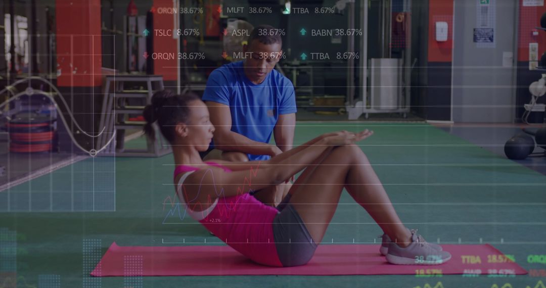 Dual Concept: Fitness Enthusiast Analyzing Workout Data in Gym Environment