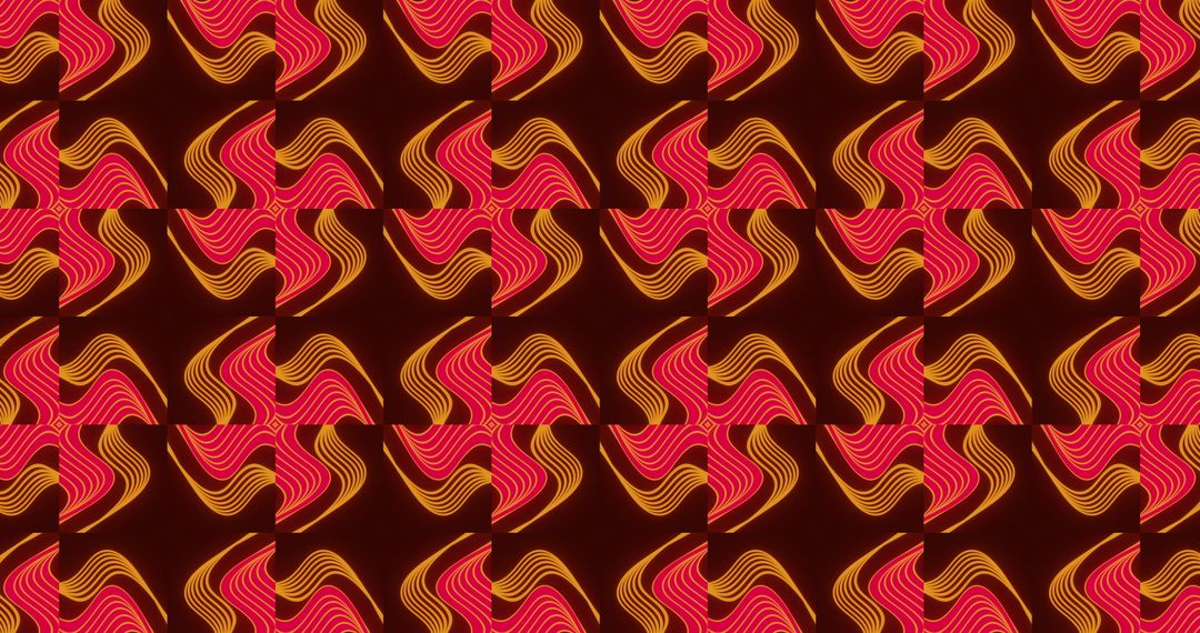 Glowing Red and Orange Swirling Abstract Pattern