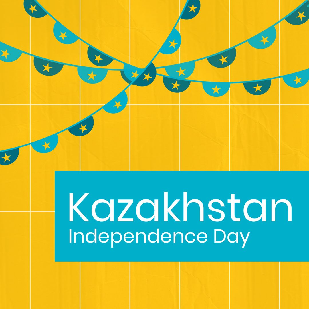 Kazakhstan Independence Day Celebration Background Vector