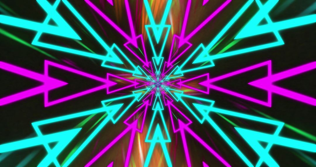 Abstract Arrow Patterns Moving Seamlessly with Vibrant Colors