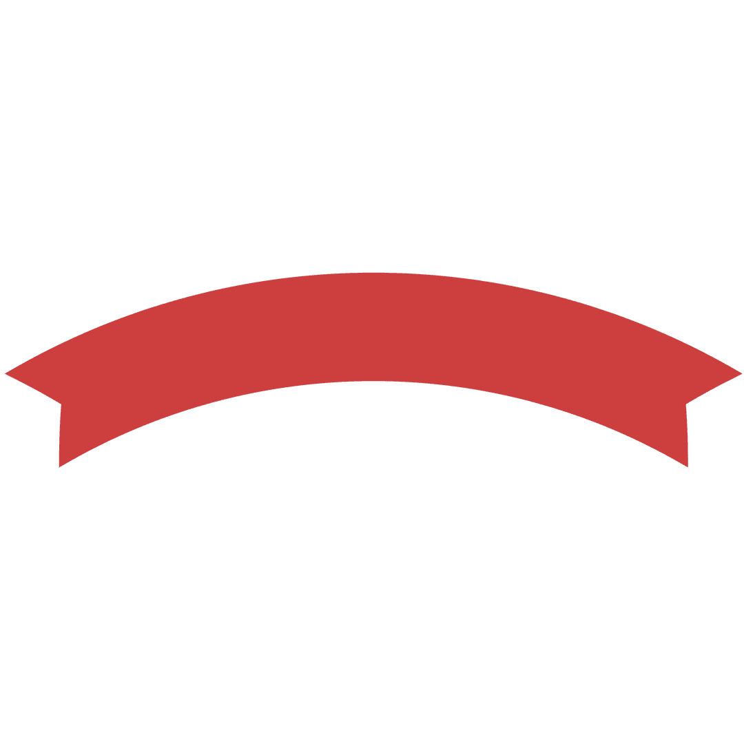 Red Ribbon Banner on Transparent Background for Celebrations
