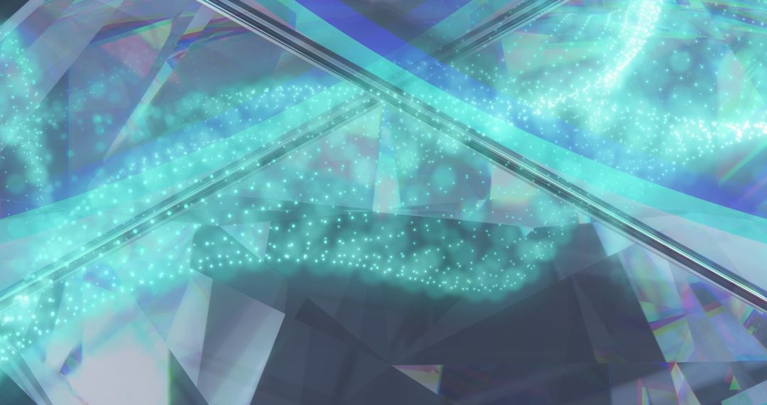 Abstract Geometric Patterns with Illuminated Spheres