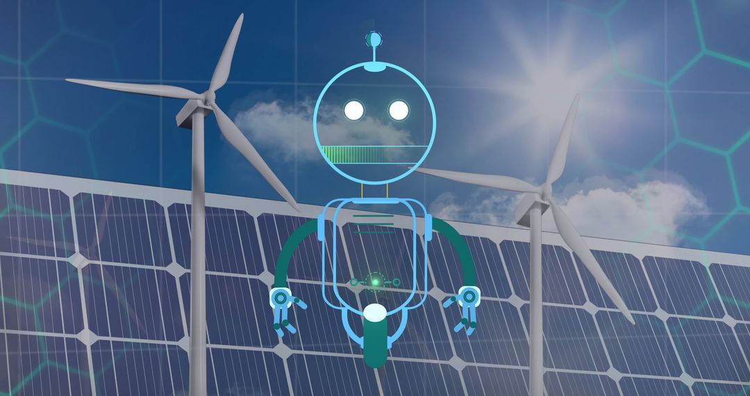 Robotics in Renewable Energy with Wind Turbines and Solar Panels