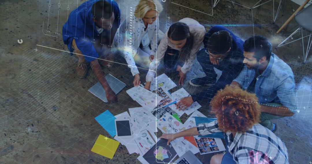 Diverse Team Collaborating on Innovative Data Strategy