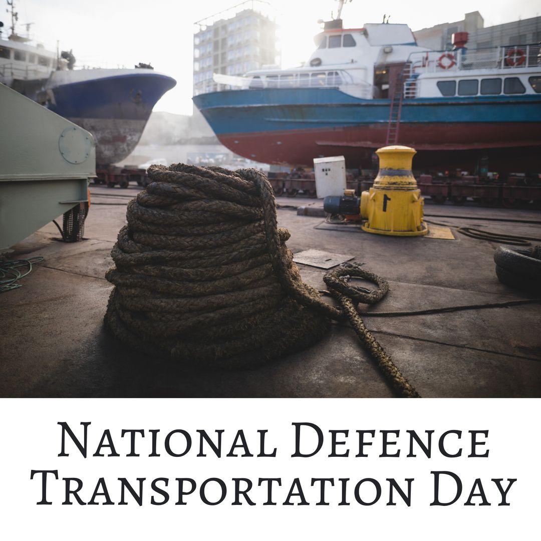 National Defense Transportation Day Nautical Harbor Scene