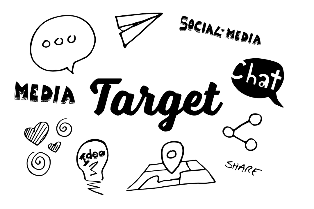 Transparent Target Text Business Symbols Isolated