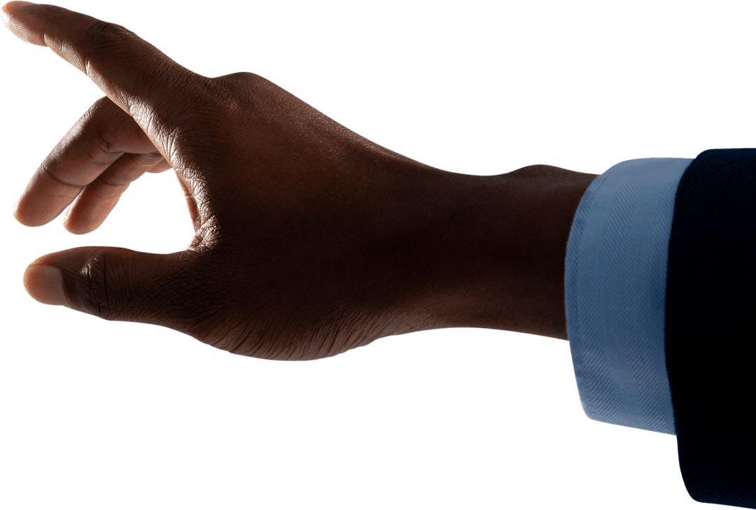 Businessman's Hand Touching Transparent Virtual Interface