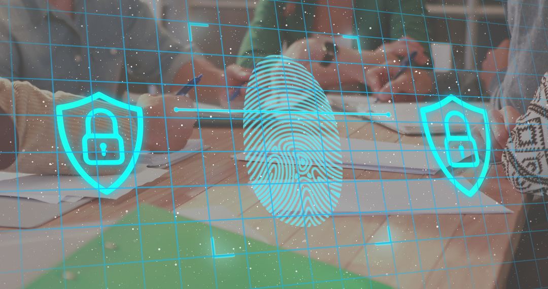 Data Security with Fingerprint Overlay on Diverse Workforce Collaboration