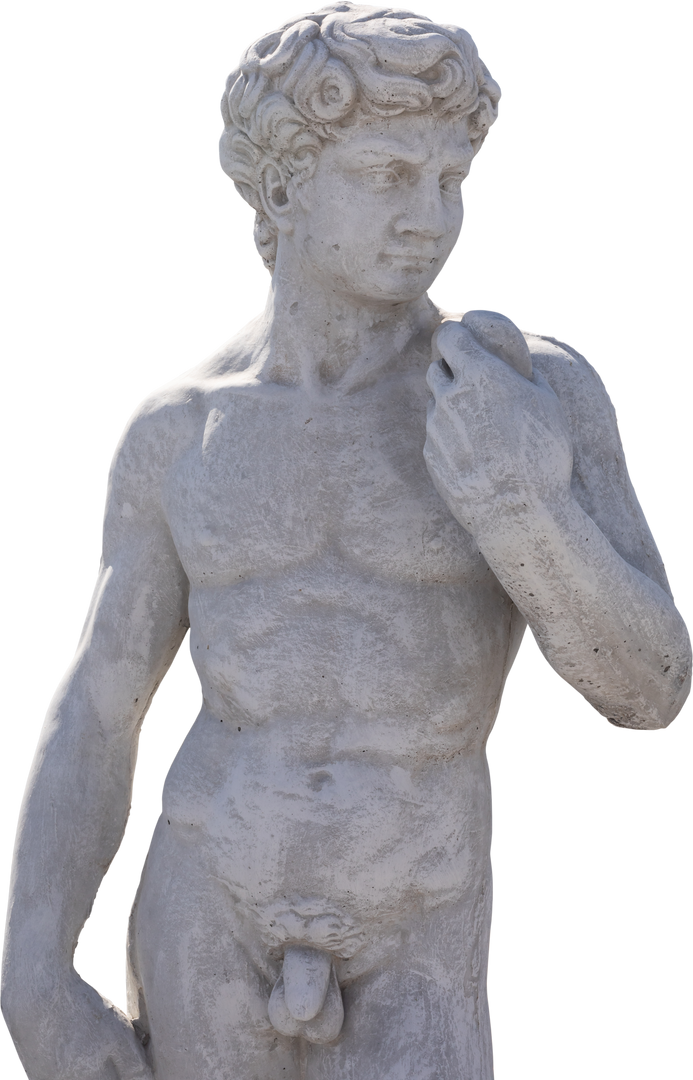 Ancient Classical Style Weathered Male Sculpture Transparent Background - Download Free Stock Images Pikwizard.com