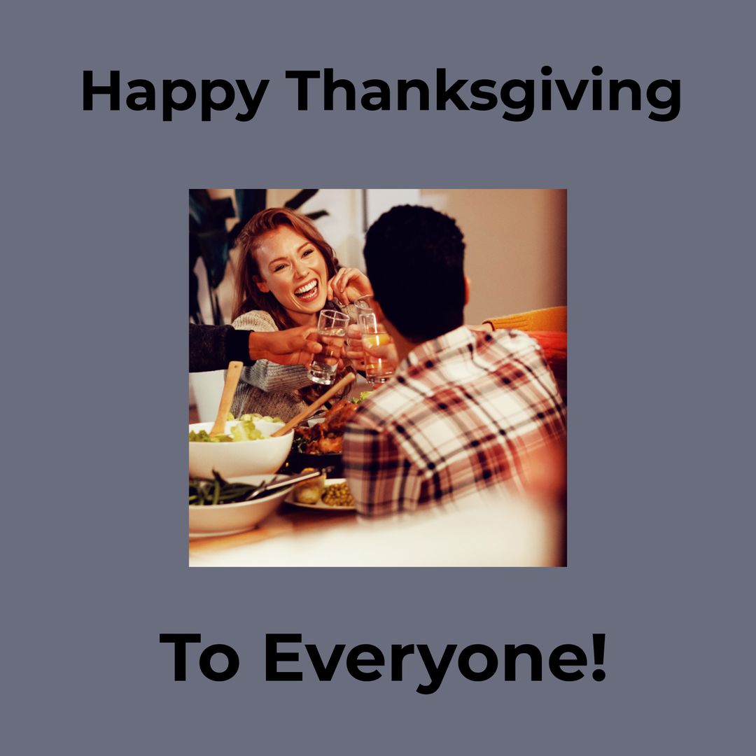 Diverse Friends Enjoying Thanksgiving Dinner