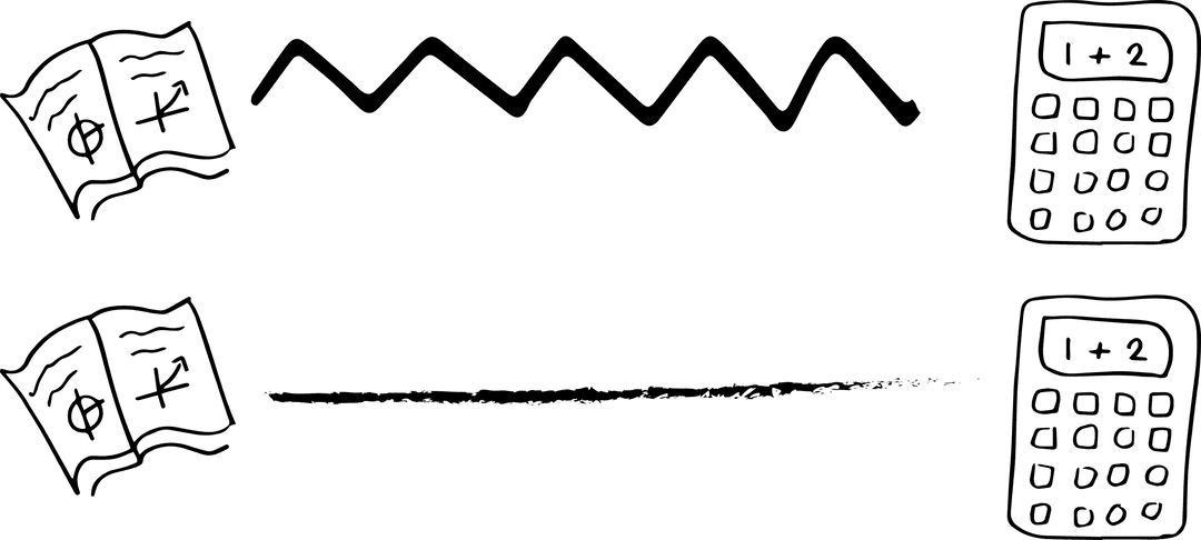 Transparent Education Tools Featuring Book and Calculator