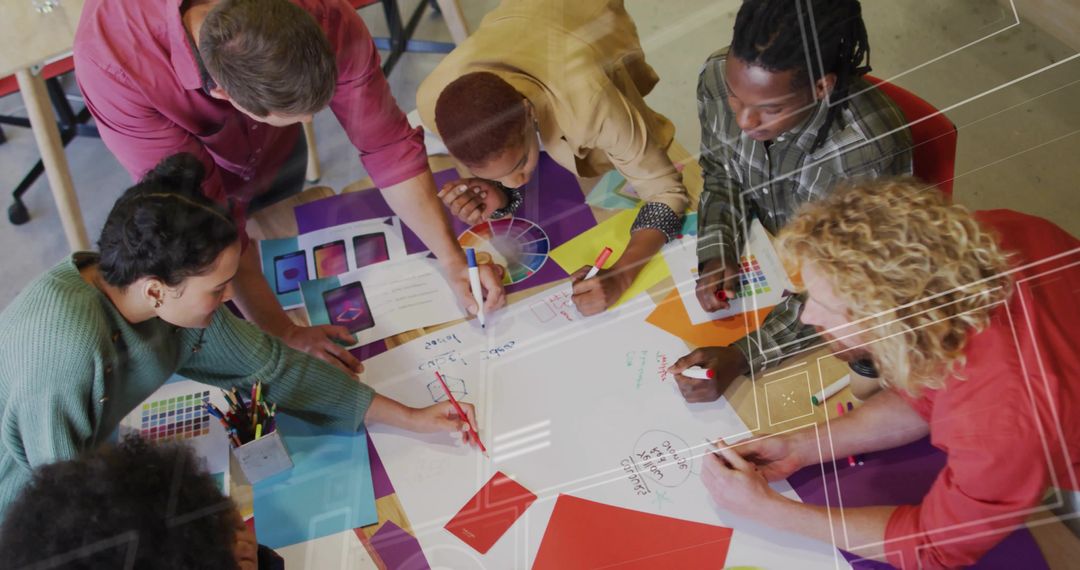 Diverse Creative Team Collaborates on Innovative Design Project