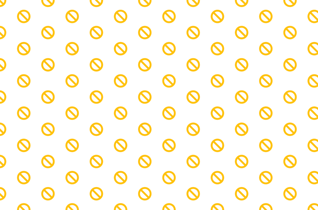 Seamless pattern of yellow circles on transparent background