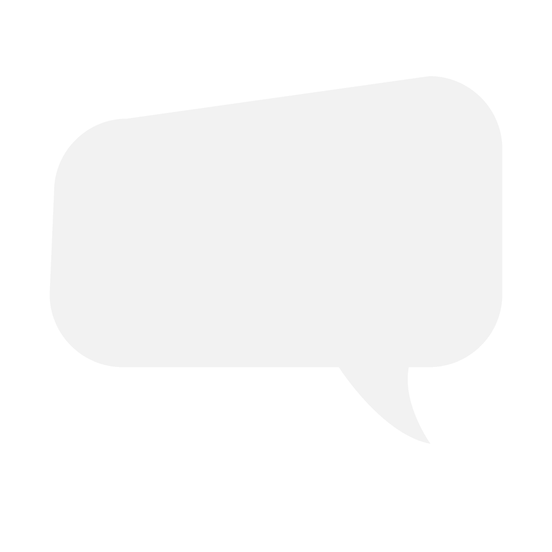 Transparent Text Bubble Icon for Communication on Transparent Background