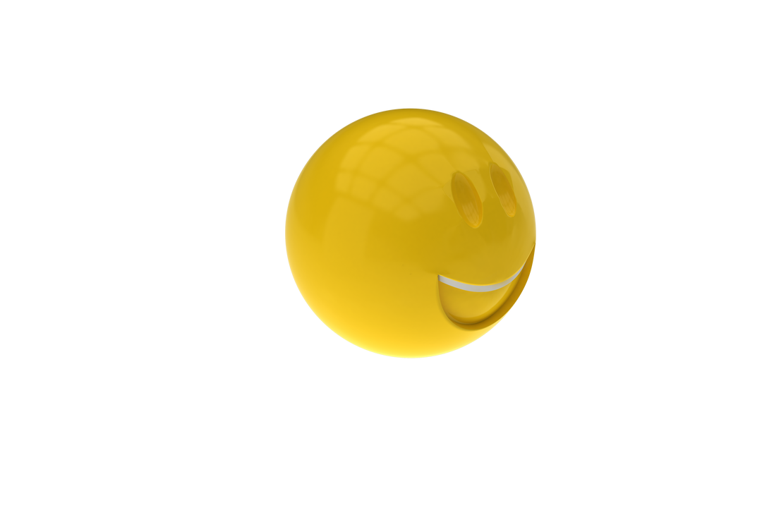 Transparent 3D Happy Smiley Icon with Reflective Surface - Download Free Stock Images Pikwizard.com