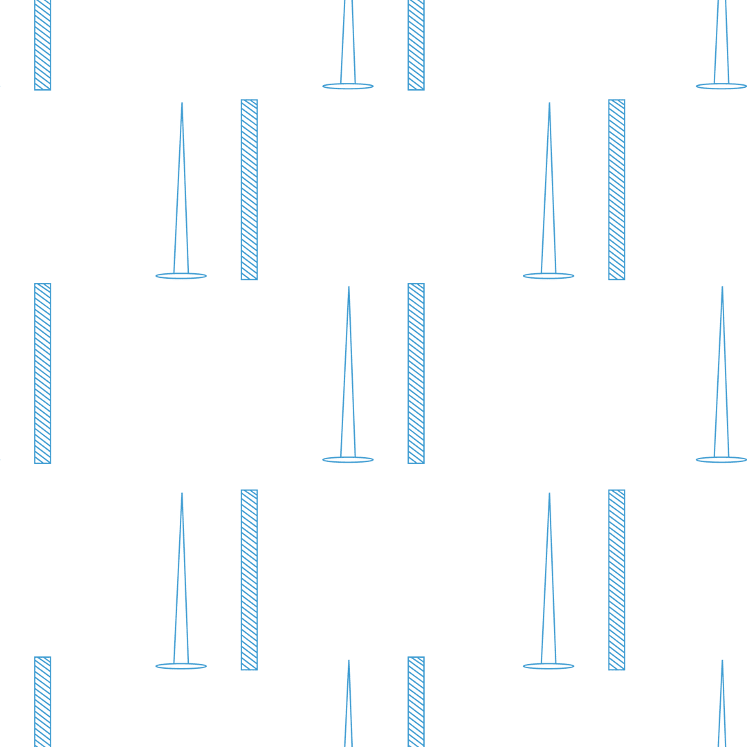 Geometric Abstract Blue Vector on Transparent Background