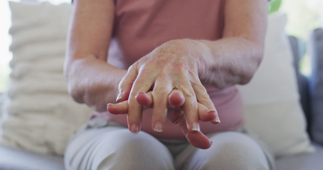 Elderly Person's Hands Showing Arthritis Pain at Home - Free Images, Stock Photos and Pictures on Pikwizard.com