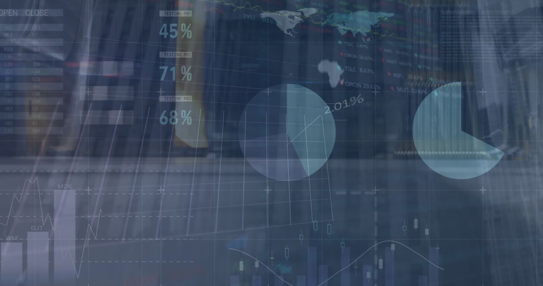 Digital Financial Data Global Metrics Visualization - Free Images, Stock Photos and Pictures on Pikwizard.com