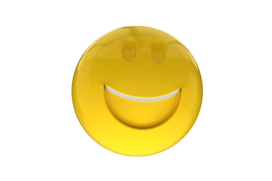 Transparent Three Dimensional Smiling Emoticon Face - Download Free Stock Images Pikwizard.com