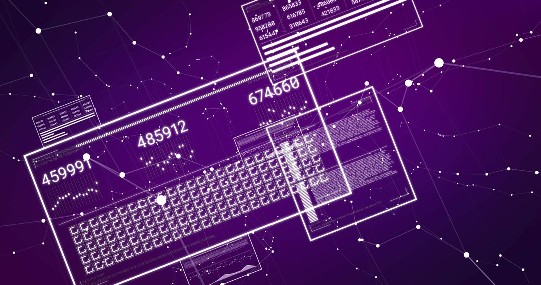 Futuristic Data Processing on Computer Screens with Digital Interface - Free Images, Stock Photos and Pictures on Pikwizard.com