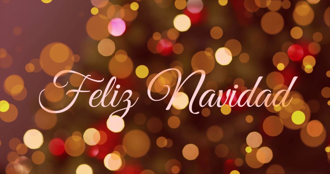 Festive Christmas Greetings with Glowing Lights