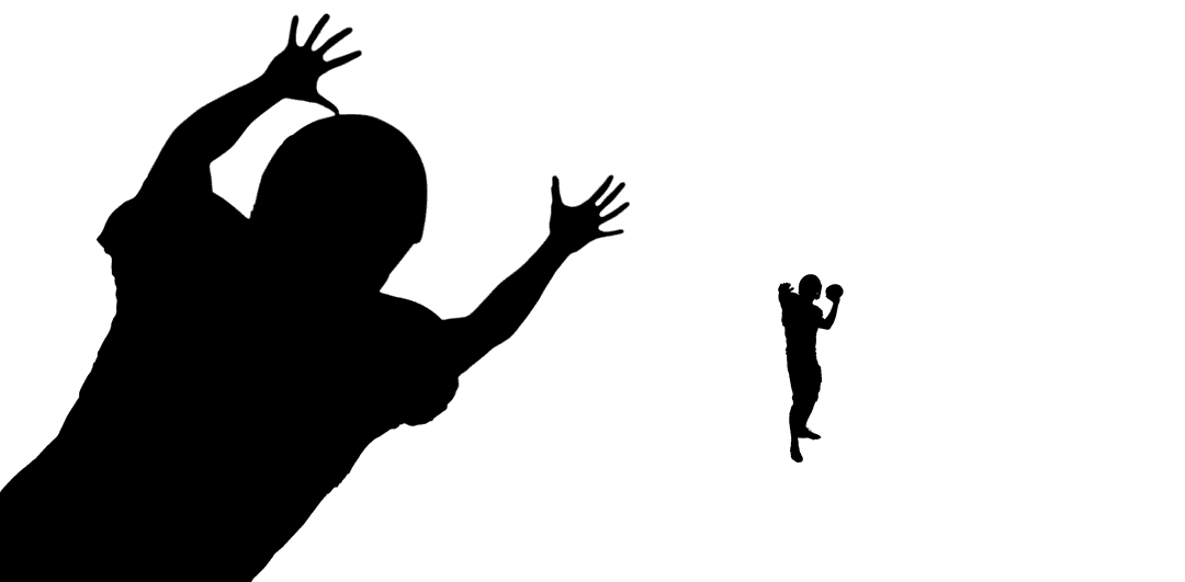 Rugby Players Silhouette on Transparent Background