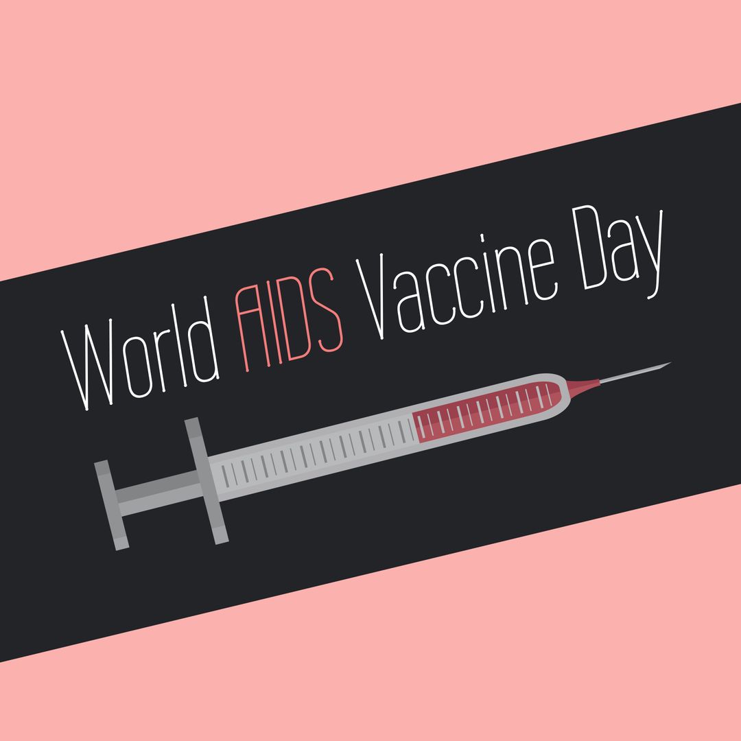 World AIDS Vaccine Day Awareness with Syringe Illustration