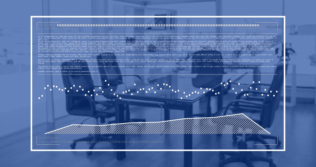 Digital Financial Data Overlay in Modern Office