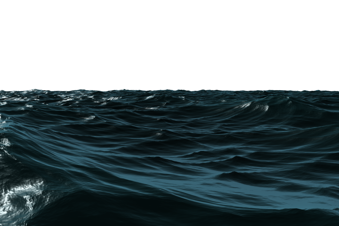 Digital Sea with Waves on Transparent Background - Download Free Stock Images Pikwizard.com