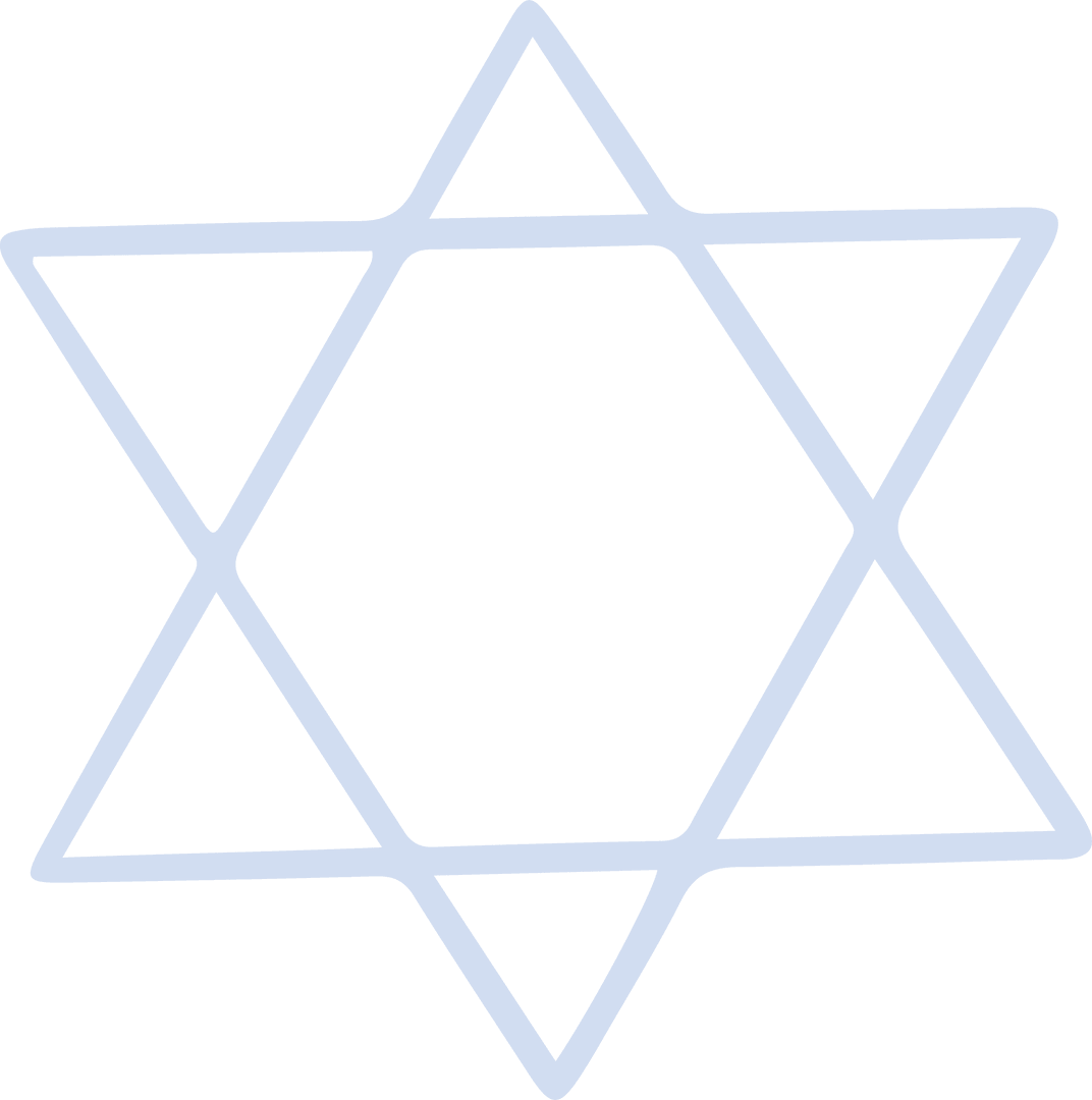 Hexagram Geometric Design on Transparent Background