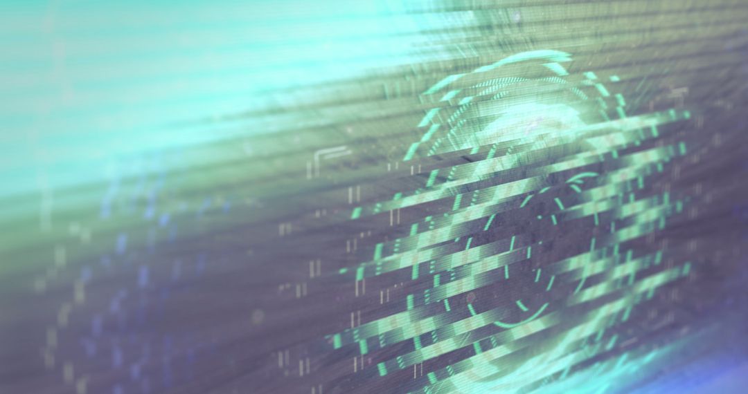 Futuristic Neon Light Glitches with Digital Effects