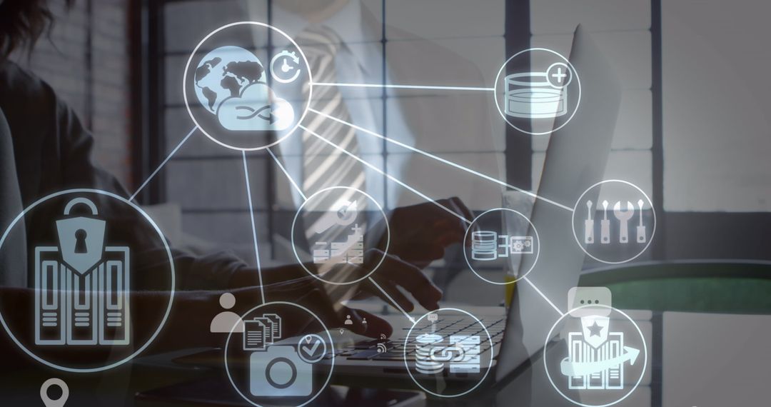 Virtual Reality Data Interaction with Overlayed Digital Icons