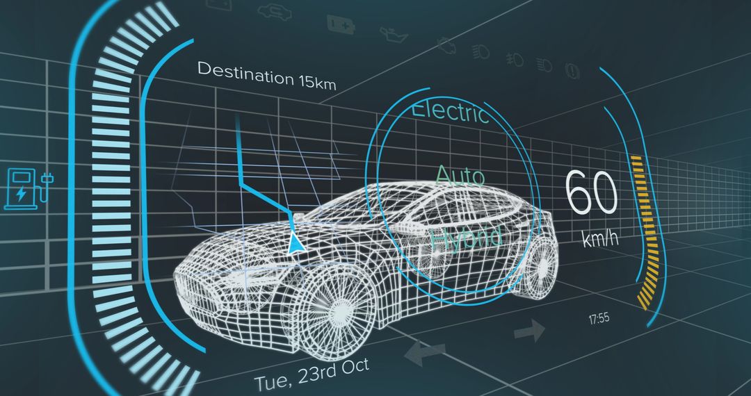 Innovation in Electric Vehicle Technology Concept