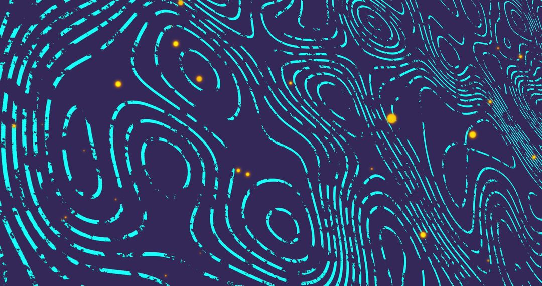 Blue Abstract Background with White Dynamic Lines