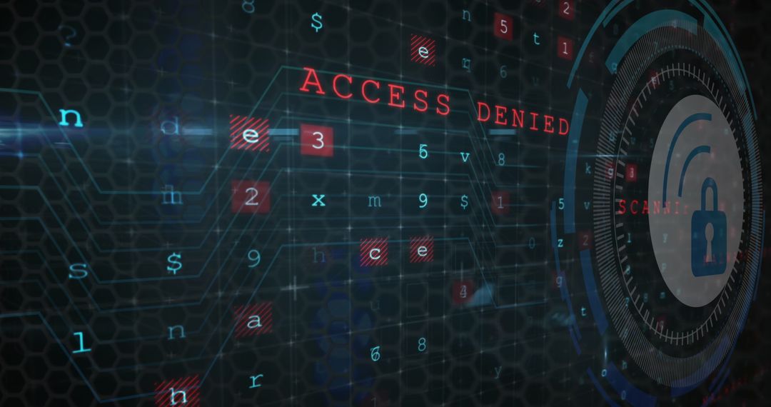 Digital Security Lock with Access Denied Display