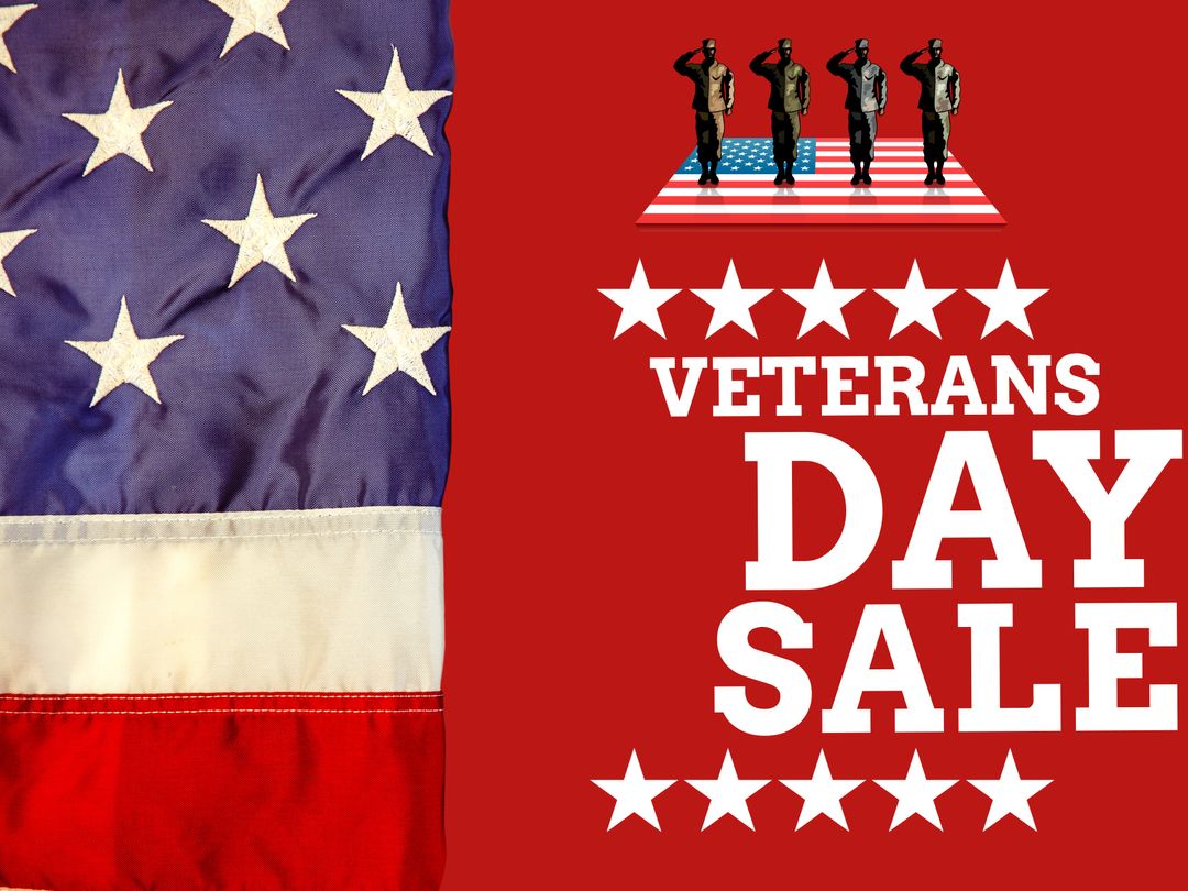 Patriotic Veterans Day Sale Advertisement Design