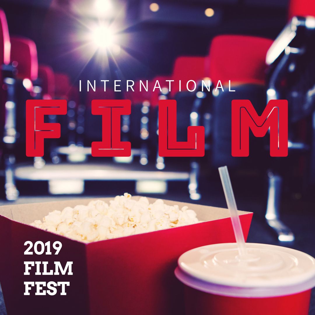 Exciting Film Festival with Popcorn and Soda in Theater - Download Free Stock Templates Pikwizard.com