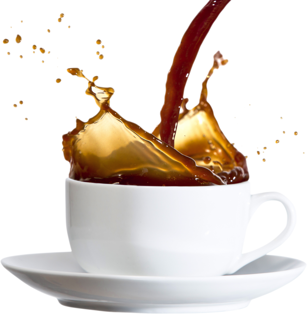 Coffee Splashing in White Ceramic Cup on Transparent Background - Download Free Stock Images Pikwizard.com