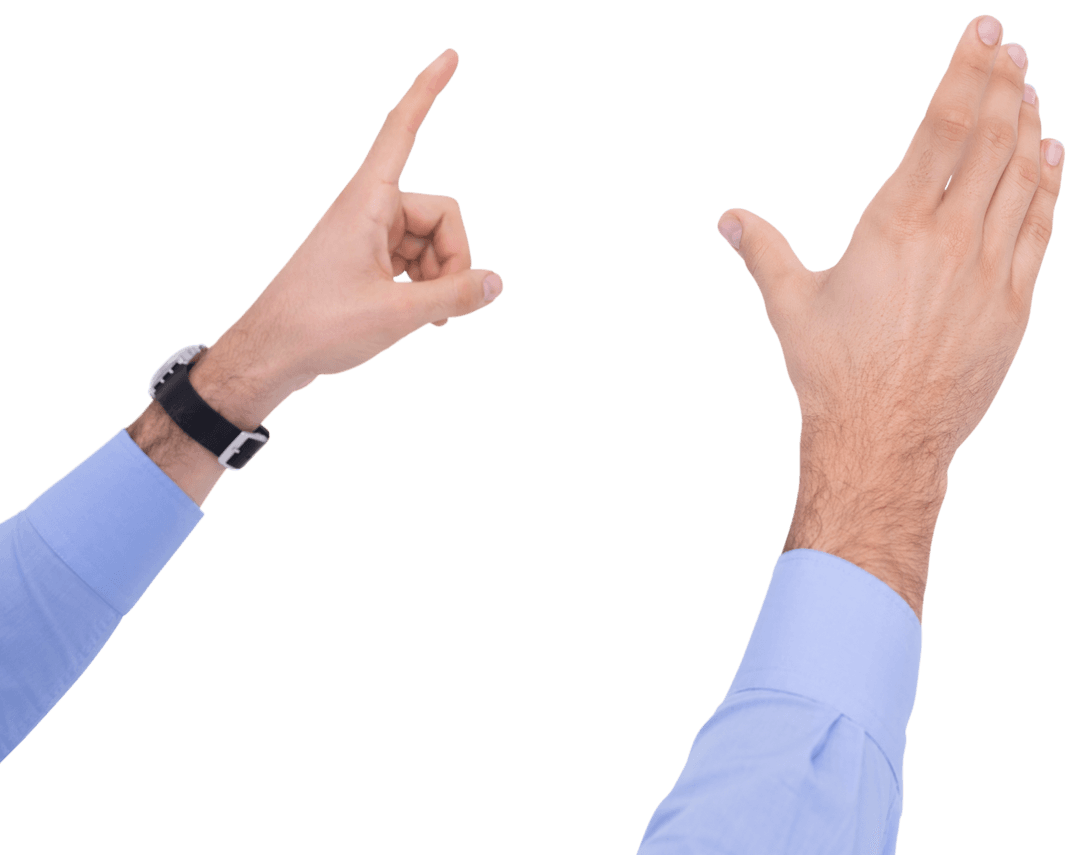 Businessman Displaying CryptoFingers on PDF