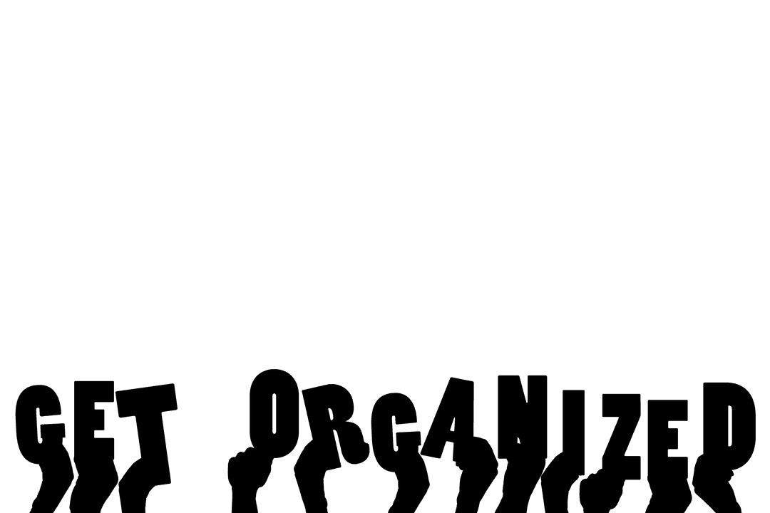 Transparent Illustration Hands Get Organized Message