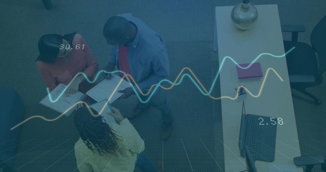 Team Collaboration and Data Analysis in Corporate Environment