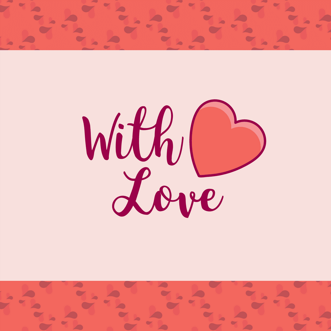 Romantic Heart Illustration on Transparent Background