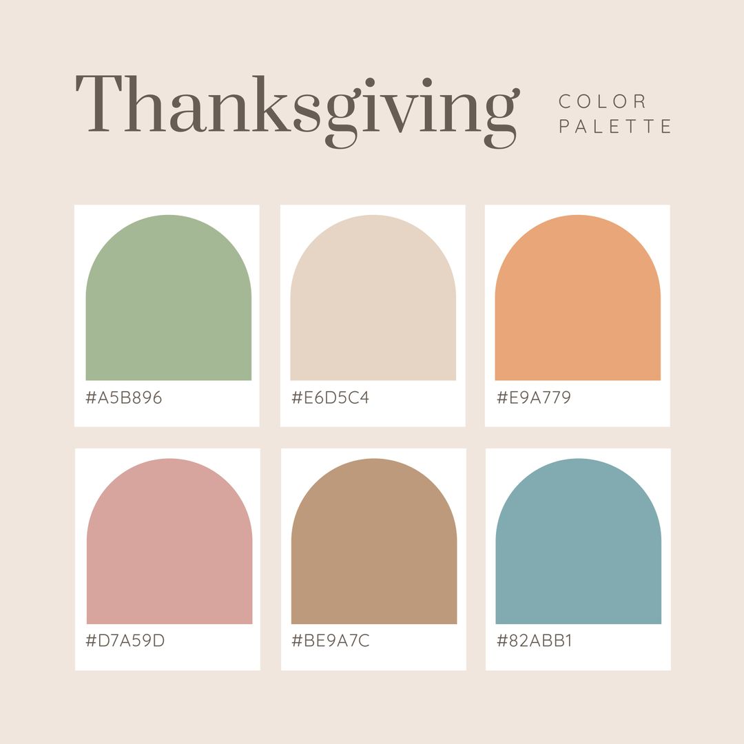 Thanksgiving Color Palette for Autumn Celebrations